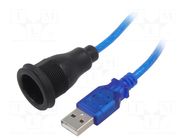 Adapter cable; USB 2.0,with protective cap; 1.5m; IP67; 1310 ENCITECH