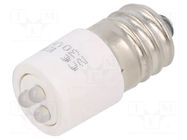 LED lamp; white; E14; 230VDC; 230VAC; plastic; -20÷60°C CML INNOVATIVE TECHNOLOGIES