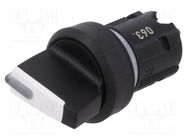 Switch: rotary; 22mm; Stabl.pos: 3; black; depending on the holder SIEMENS