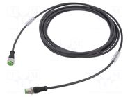 Cable: for sensors/automation; PIN: 4; 5m; 250VDC; 250VAC; 4A; 7000 MURRELEKTRONIK