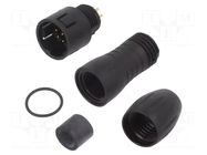 Connector: circular; 720; 125V; 2A; PIN: 8; plug; male; soldering BINDER
