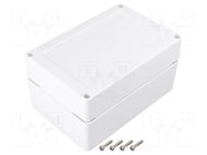 Enclosure: multipurpose; X: 150mm; Y: 100mm; Z: 60mm; ZP; ASA; white KRADEX