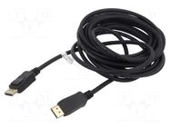 Cable; DisplayPort plug,both sides; DisplayPort 1.4; 5m; black GOOBAY