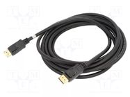 Cable; DisplayPort plug,both sides; DisplayPort 2.1; 5m; black GOOBAY