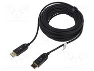 Cable; DisplayPort 2.0,HDCP 2.2,optical; 20m; black Goobay