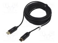 Cable; DisplayPort 2.0,HDCP 2.2,optical; 50m; black Goobay