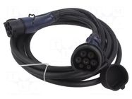 Cable: eMobility; 2x0.75mm2,3x6mm2; 110/250VAC; 7.2kW; IP54; 6m AKYGA
