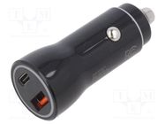 USB power supply; USB A socket,USB C socket; Sup.volt: 12÷24VDC AKYGA