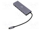 Adapter; USB 3.1; 0.15m; black; 5Gbps; grey; Cablexpert GEMBIRD