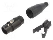 XLR connector METAL PLUG STR CORD      4 SKT AMPHENOL