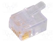 Connector: RJ12; plug; PIN: 6; Layout: 6p6c; for cable; IDC; straight BEL FUSE