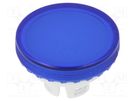 Actuator lens; 22mm; 84; blue,transparent; plastic EAO