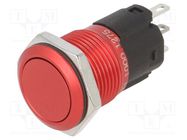 Switch: vandal resistant; Pos: 2; SPDT; 3A/240VAC; 3A/240VDC; Ø16mm EAO