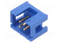 Connector: IDC; socket; male; PIN: 4; Quickie; straight; THT; 2.54mm AMPHENOL COMMUNICATIONS SOLUTIONS