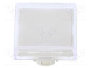 Actuator lens; 22mm; 61; transparent; plastic; 18x18mm EAO