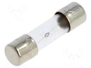 Fuse: fuse; 6.3A; 250VAC; time-lag; cylindrical,glass; 5x20mm; 5ST BEL FUSE