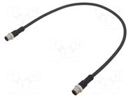 Cable: for sensors/automation; M12; PIN: 12; with metal nut; plug AMPHENOL LTW