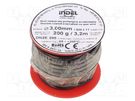 Coil wire; double coated enamelled; 3mm; 0.2kg; -65÷200°C INDEL