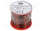 Coil wire; double coated enamelled; 0.9mm; 0.2kg; -65÷200°C INDEL