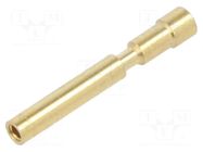 Contact; female; 1mm; gold-plated; 0.34÷1mm2; crimped; for cable HARTING