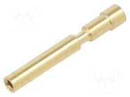 Contact; female; 1mm; gold-plated; 0.34÷1mm2; crimped; for cable HARTING