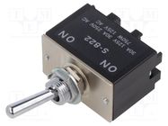 Switch: toggle; Pos: 2; DPDT; ON-ON; 30A/250VAC; 30A/30VDC; S; panel NKK SWITCHES