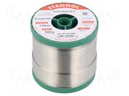 Tin; lead free; Sn96,5Ag3Cu0,5; 1mm; 500g; reel; 2.5%; Alloy: TSC305 STANNOL