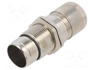 Enclosure for connectors: M23; ComLock,external thread; EMC HARTING