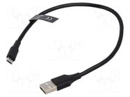 Cable; USB 2.0; USB A plug,USB B micro plug; nickel plated; PVC VENTION