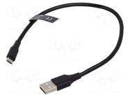 Cable; USB 2.0; USB A plug,USB B micro plug; nickel plated; PVC VENTION