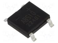 Bridge rectifier: single-phase; Urmax: 1kV; If: 0.8A; Ifsm: 30A; ABS SMC DIODE SOLUTIONS