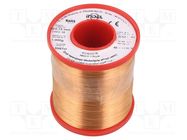 Coil wire; double coated enamelled; 0.15mm; 1kg; -65÷180°C INDEL