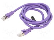 Patch cord; RJ45 plug,both sides; S/FTP; 6a; stranded; OFC; PVC VENTION