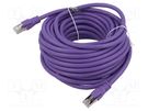 Patch cord; S/FTP; 6a; stranded; OFC; PVC; violet; 3m; 26AWG VENTION
