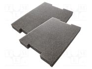 Accessories: foam insert; 433x315x40mm; Bosch,toolbox; 2pcs. LeanFoam