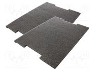 Foam insert; graphite-white; 433x315x40mm; 2pcs. LeanFoam