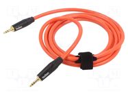 Cable; Jack 3.5mm 3pin plug,both sides; 2m; Plating: gold-plated TASKER