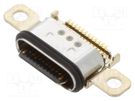 Socket; USB C; on PCBs; SMT; PIN: 12; angled 90°; USB 2.0 JST