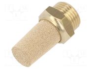 Sound suppression silencer; Thread: G 1/2"; sintered bronze PNEUMAT