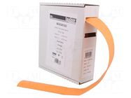 Heat shrink sleeve; glueless; 2: 1; 25.4mm; L: 5m; orange TASKER