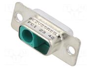 Connector: Special D-Sub; PIN: 2; socket; female; straight; 7.5A AMPHENOL COMMUNICATIONS SOLUTIONS