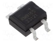 Bridge rectifier: single-phase; Urmax: 60V; If: 1A; Ifsm: 30A; MBS SMC DIODE SOLUTIONS