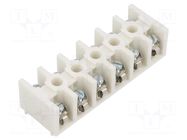 Connector: terminal block; 57A; 500V; screw terminal; white POKÓJ