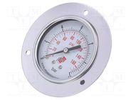 Manometer; 0÷12bar; G 1/4",rear connection; 63mm; Temp: -20÷60°C PNEUMAT