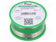 Soldering wire; Sn96,5Ag3Cu0,5; 0.38mm; 250g; lead free; reel CYNEL