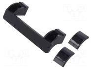 Holder; technopolymer PA; black; H: 33mm; L: 114mm; EWP; handle ELESA+GANTER