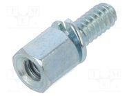 Screwed spacer sleeve; 4.8mm; Int.thread: UNC4-40; hexagonal KEYSTONE