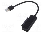 USB to SATA adapter; PnP; SATA plug,USB A plug; 0.16m; 5Gbps SAVIO