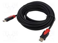 Cable; HDMI 2.0; HDMI plug,both sides; Len: 7.5m; black; 30AWG SAVIO