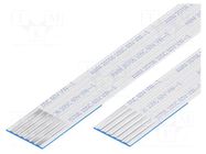 FFC tape; Cores: 6; Tape ph: 1mm; L: 101mm; 1A; 60V; Plating: tinned GCT